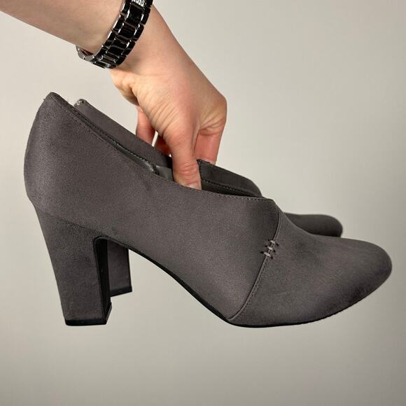 Aerosoles Heelrest Gray Nametag Ankle Heeled Bootie Women's 11 - Picture 5 of 9